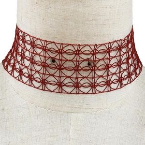 THICK THREAD CHOKER NECKLACE